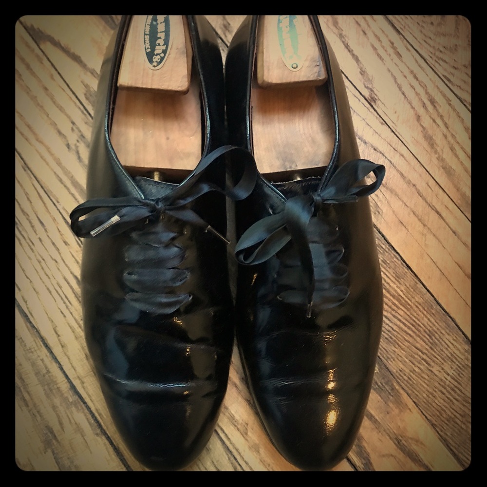 Polo Ralph Lauren patent leather tuxedo shoes